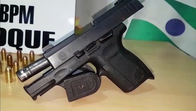 Homem é detido pelo Choque com pistola calibre 380 e 29 munições no São Cristóvão