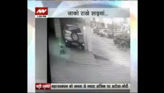 Boy miraculously survives being run over by car