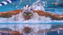 Michael Phelps winner of the Olympic swimming event / Michael Phelps ganador de la  prueba olímpica de natación.