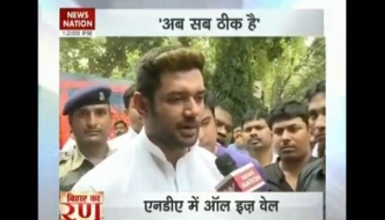 Sulking LJP calls truce with BJP