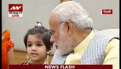 Women tie Rakhis to 'brother' Modi