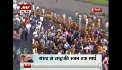 Question Hour: Opposition parties led by Sonia march against Land Bill