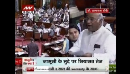 Question Hour: Opposition parties protest snooping on Rahul, issue rocks