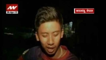 Nepal earthquake: People take shelter outside their homes