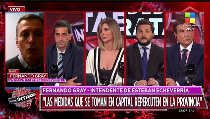 Fernando Gray, Int. de E. Echeverría: "Tenemos 5 menores internados, incluido un bebé de 6 meses"
