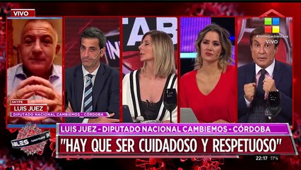 Luis Juez, diputado nacional Córdoba: "Si la gente no tiene comportamiento, a encerrarse de vuelta"