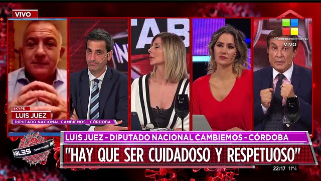 Luis Juez, diputado nacional Córdoba: Si la gente no tiene comportamiento, a encerrarse de vuelta