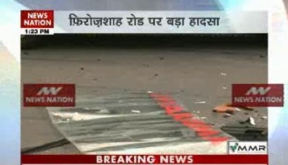 Delhi: Ambulance hit car near Feroz Shah Kotla road