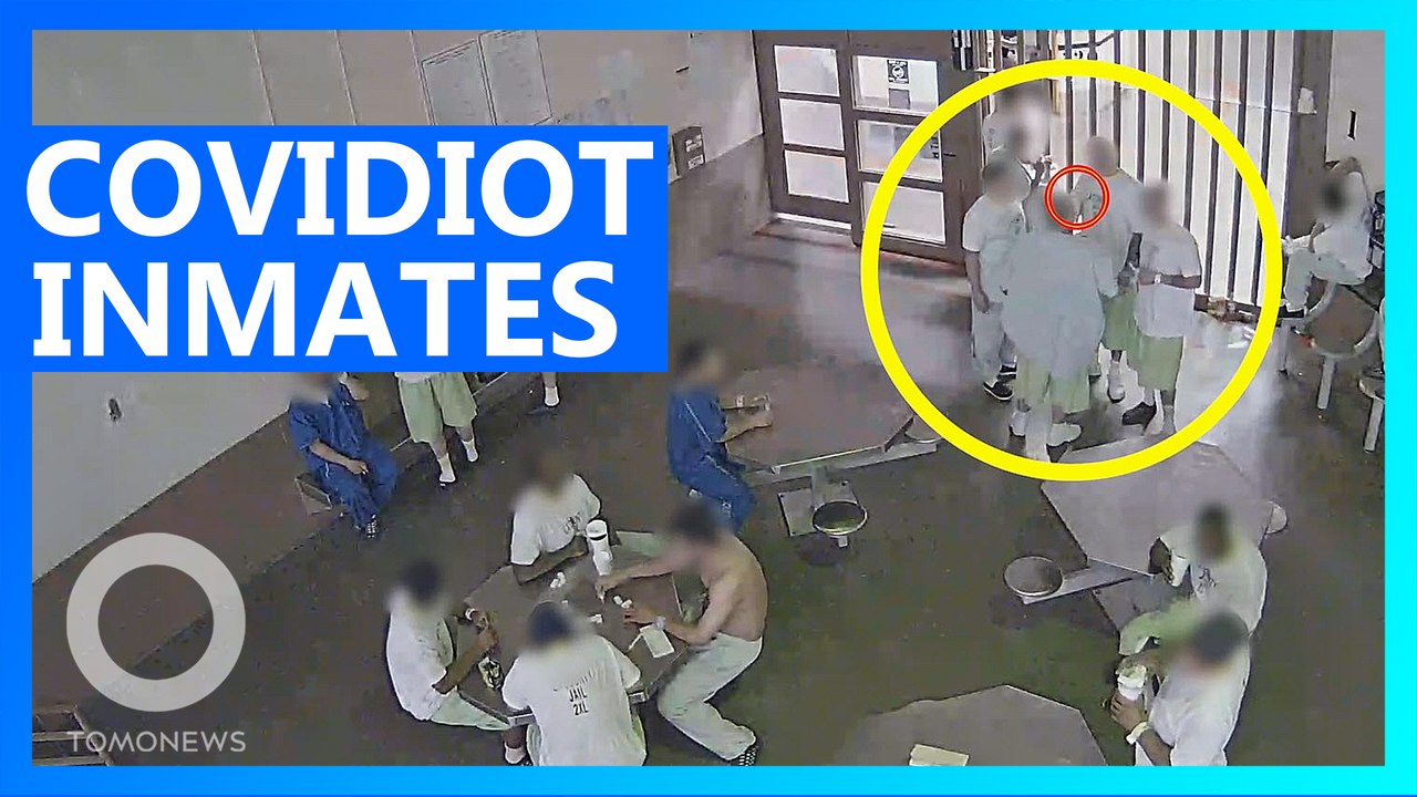 Covidiot Inmates Caught Sniffing a Mask
