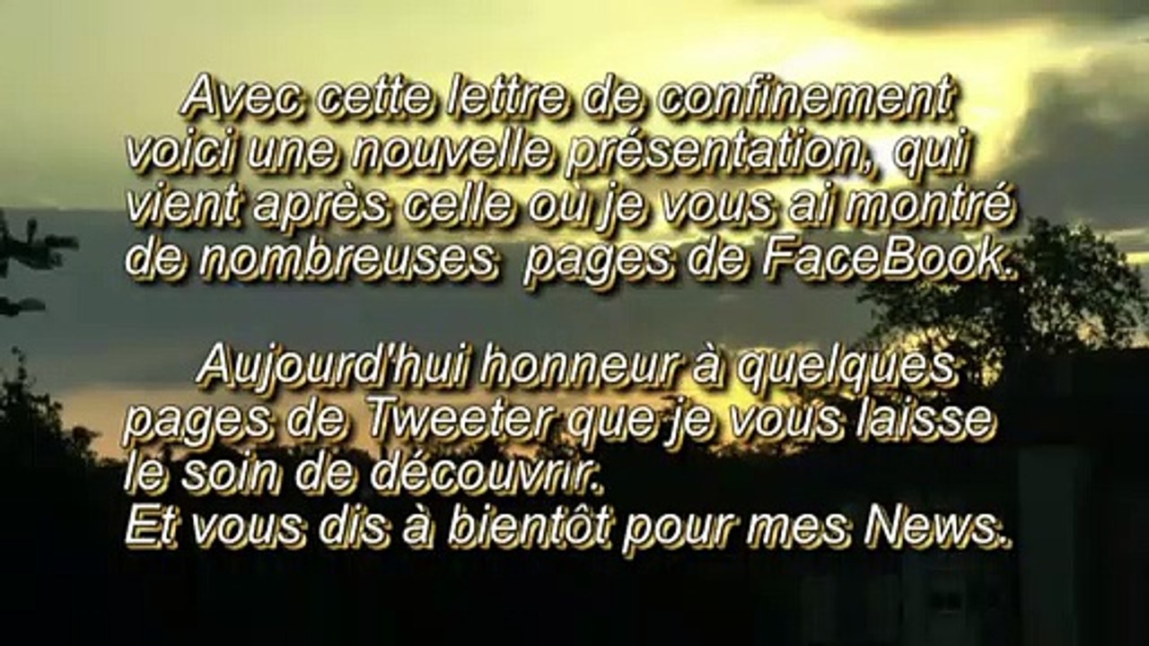 LES LETTRES DE MICHOU64 W-D.D. - 10 MAI 2020 - PAU - LES PAGES DE TWEETER DE LA VILLE DE PAU DE YOU TUBE ET DE CFRT T.V.