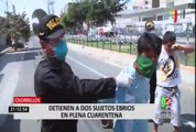 Chorrillos: sujetos ebrios se enfrentan a la policía para evitar su detención