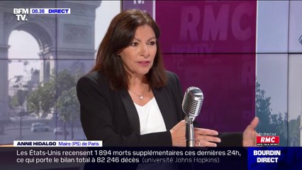 Pour Anne Hidalgo (PS), rouvrir les jardins à Paris "c'est une question de santé publique", "il faut gagner de l'espace"