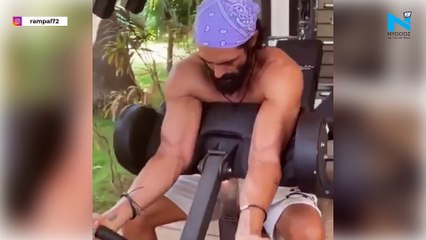 Arjun Rampal shares a sneak peak of his workout session, watch