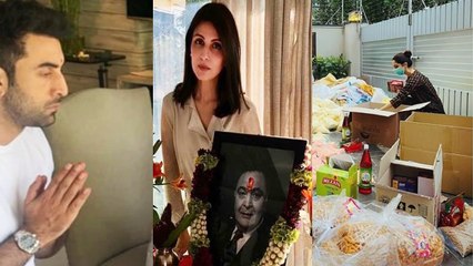 ऋषि कपूर की तेरहवीं Ranbir Kapoor And Riddhima Kapoor Emotional Moment @ Rishi Kapoor Prayer Meet