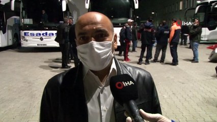 Erzurum’da Karantina Süreci Biten Vatandaşlar Memleketlerine Uğurlandı