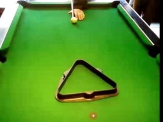 magnifique sauté de billard