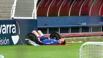 Nueva sesión de entrenamiento individual para los jugadores de Osasuna en Tajonar