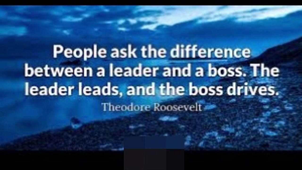 Difference between boss & leader - Lean Management | Boss vs leader