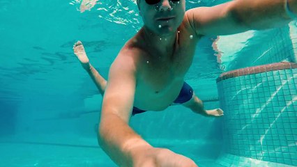 Swimming pool funny time