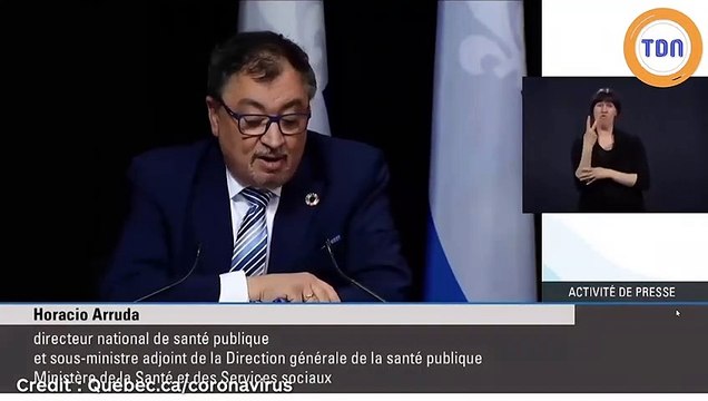 Le Dr Horacio Arruda fond en larmes en conférence de presse