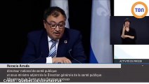 Le Dr Horacio Arruda fond en larmes en conférence de presse