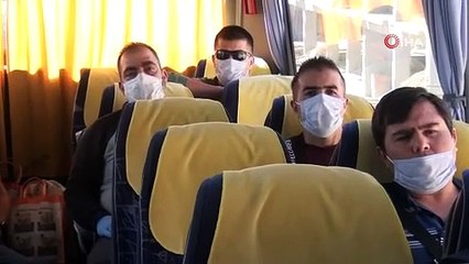 Kütahya'da karantinada bulunan son grup da memleketlerine uğurlandı