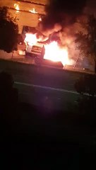 Lkw-Brand in Innsbruck am 13.5.2020