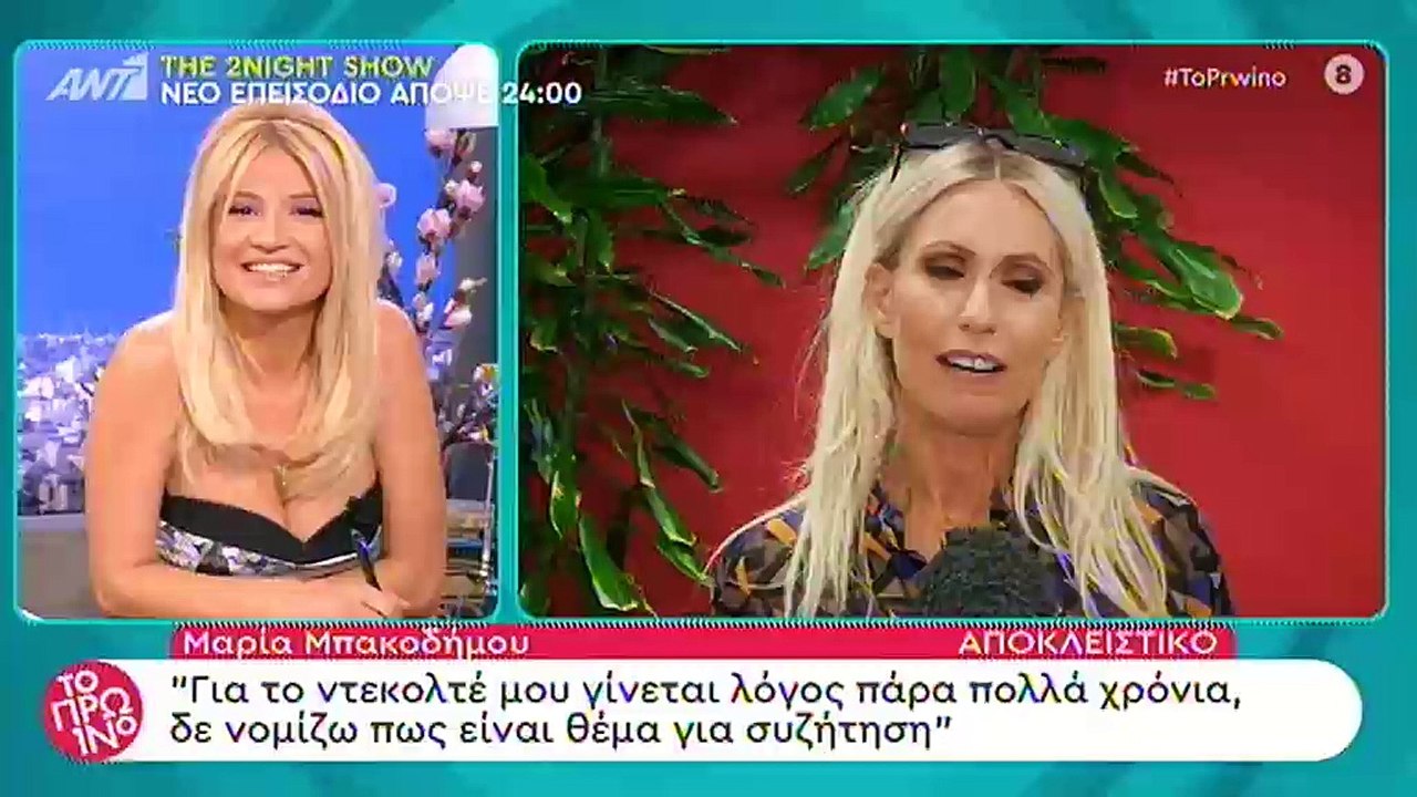Μαρία Μπακοδήμου: Η ερώτηση για τις σέξι εμφανί...