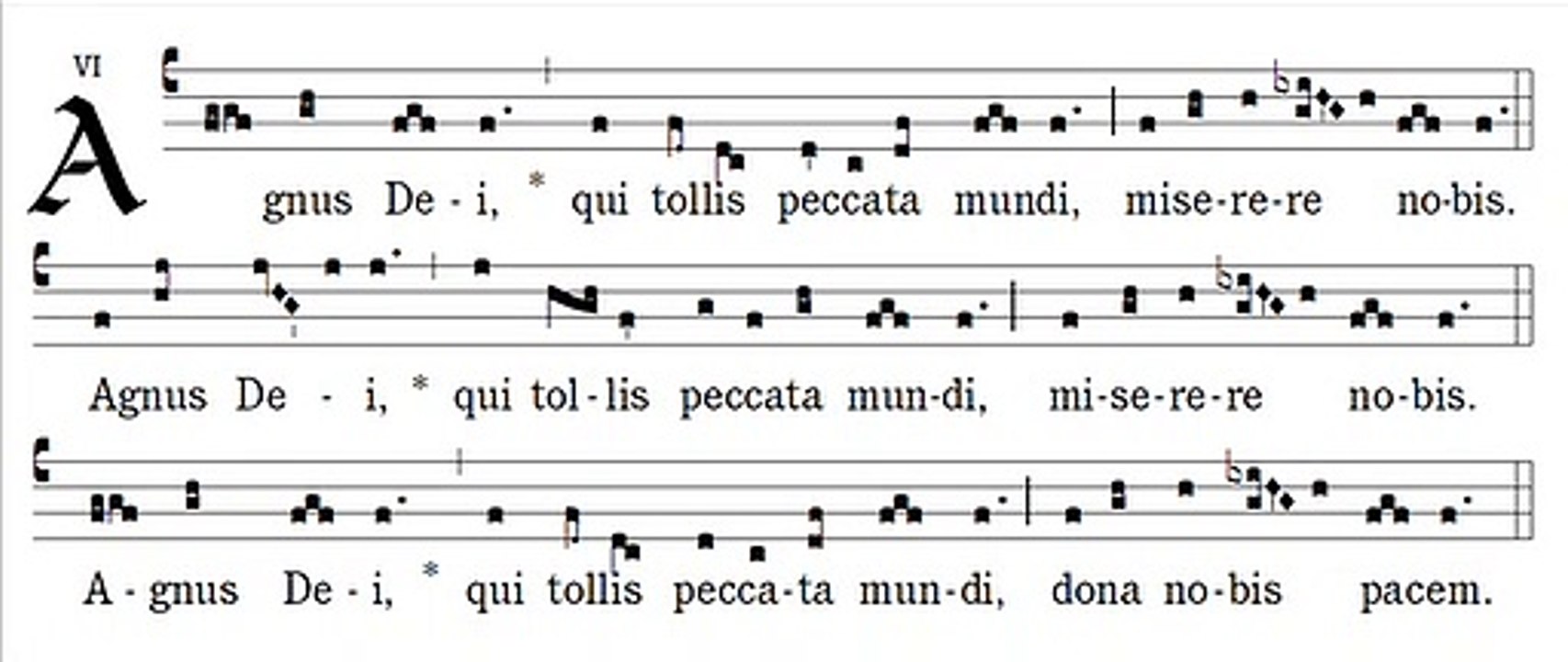 Agnus Dei Missa VIII De Angelis