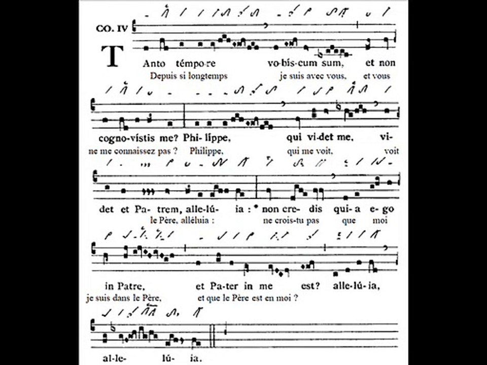 Communio Tanto tempore, Dominica V Paschae