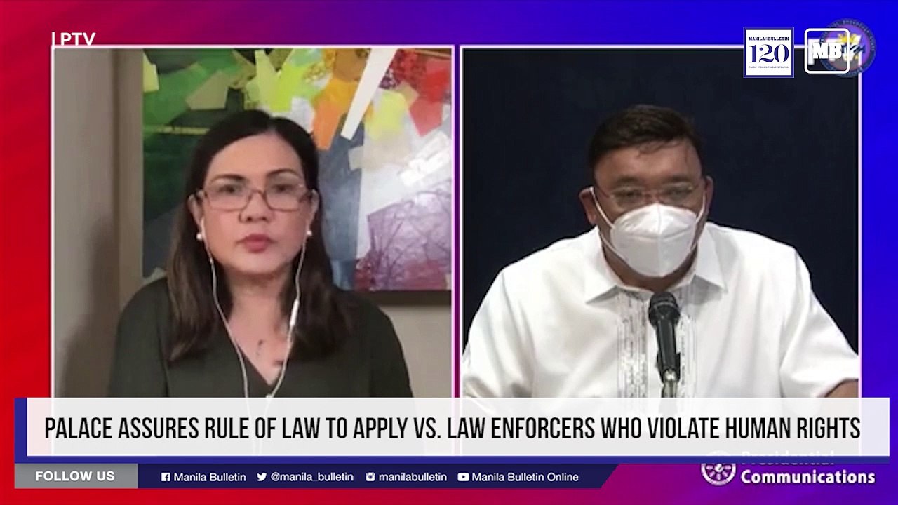 Palace assures rule of law to apply vs. law enforcers who violate human rights