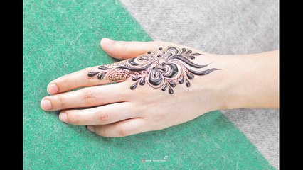 Most Beautiful One Side Mehndi Design - Very Simple Mehndi Henna Designs For Hand