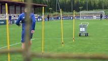 Entrenamiento individual de Osasuna en las instalaciones de Tajonar