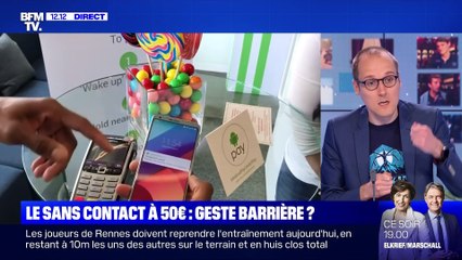 Le sans contact à 50 euros: geste barrière ? - 13/05