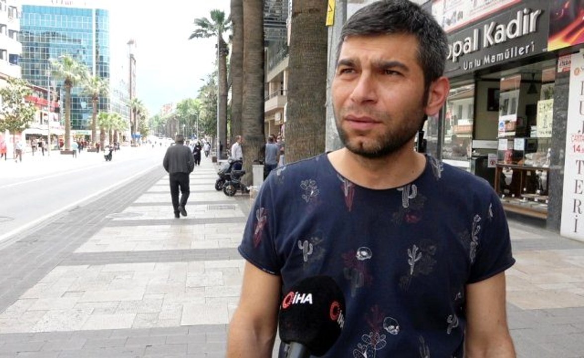 Maske kullanmadan dışarı çıkan vatandaş Korona neredeyse gelsin bulsun