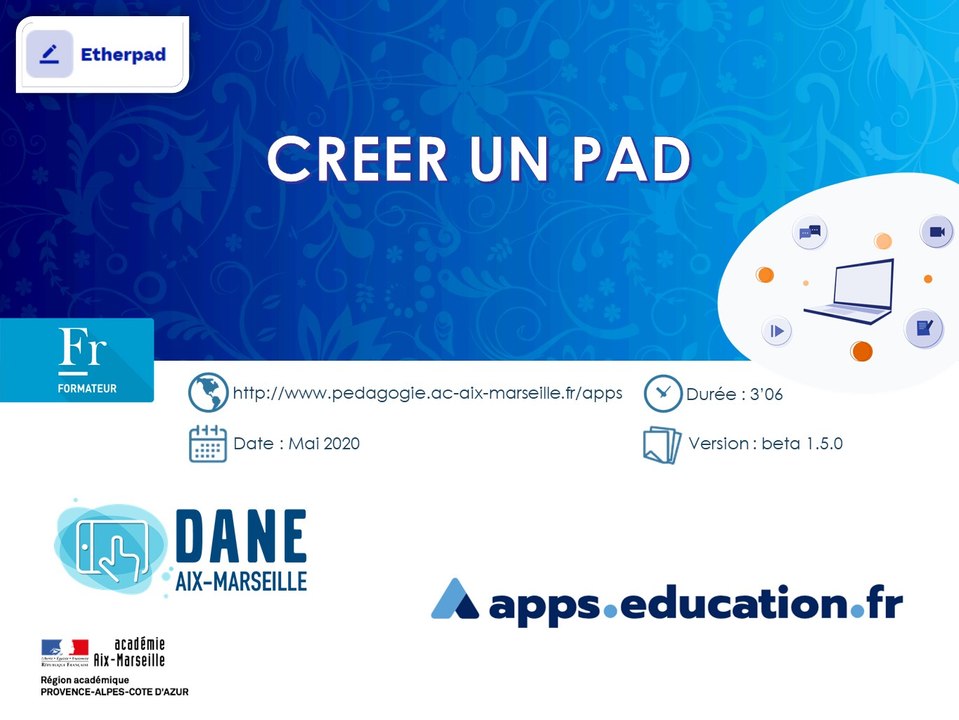 Créer un pad sur Apps.education.fr