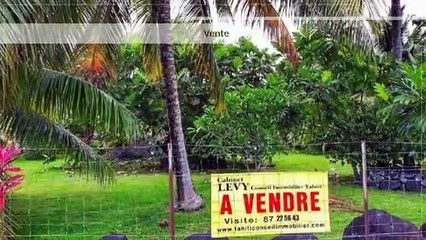 A vendre terrain de 1175M2 C/Mont. à Papara (Proche plage)