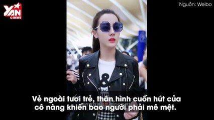 Địch Lệ Nhiệt Ba gây thất vọng với hình ảnh chưa qua chỉnh sửa tại sân bay