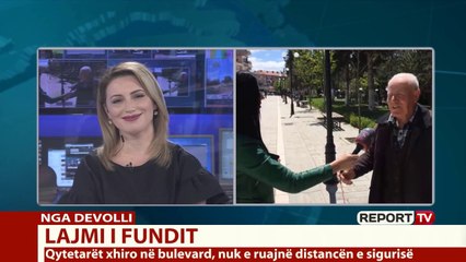 Report TV - Shëtitje jashtë orarit të lejuar, i moshuari: Dola se u qetha, isha bërë me dy koka