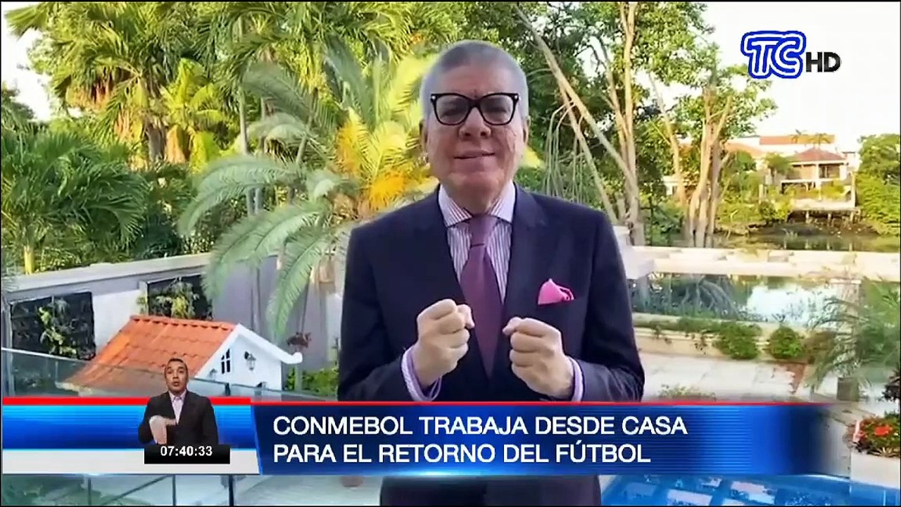 Conmebol trabaja desde casa para planificar el retorno del fútbol