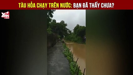 Dân tình đổ xô ra xem tàu hỏa lướt trên mặt nước thumb