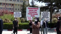 Van'da üniversite öğrencileri Kovid-19'a dikkati çekmek için yürüyüş yaptı