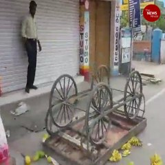 Tirupattur civic official caught on cam overturning pushcarts, apologises later