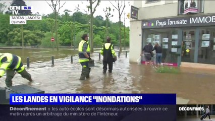 Inondations: les Landes toujours en vigilance orange