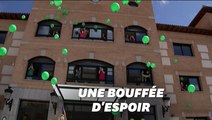 En Espagne, un EHPAD fête deux semaines sans nouveau cas de Covid avec un lâcher de ballons