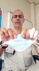 Médico espanhol explica truque simples para ajustar melhor uma máscara cirúrgica à cara