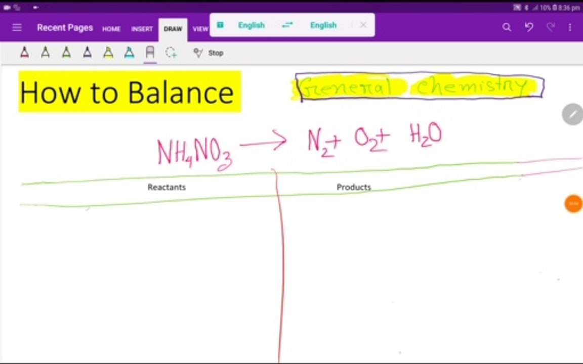 How to Balance  NH₄NO3=N₂+O₂+H₂O