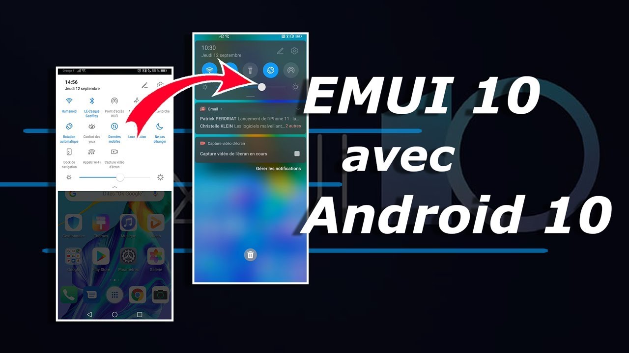 EMUI 10 : voici les NOUVEAUTÉS d'Android 10 sauce Huawei