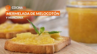 MERMELADA de MELOCOTÓN Y MANZANA (con miel)  Receta fácil con FRUTA de temporada - Cocinatis