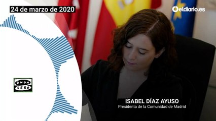 Ayuso el 24/03: "Prefería por no molestar a mis vecinos, a mi entorno, tomar esta decisión"